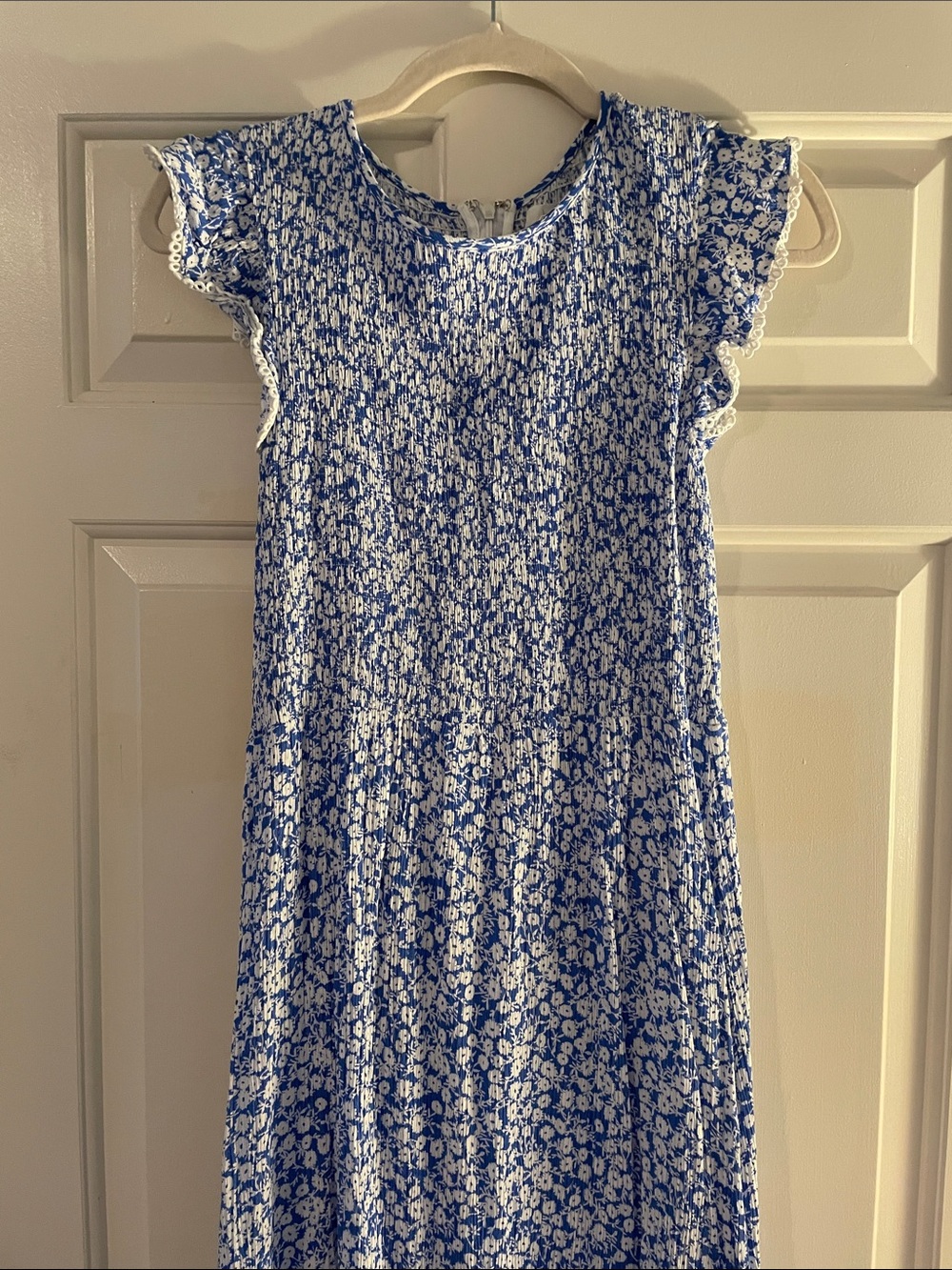 Lost + Wander Blue and White Floral Sundress